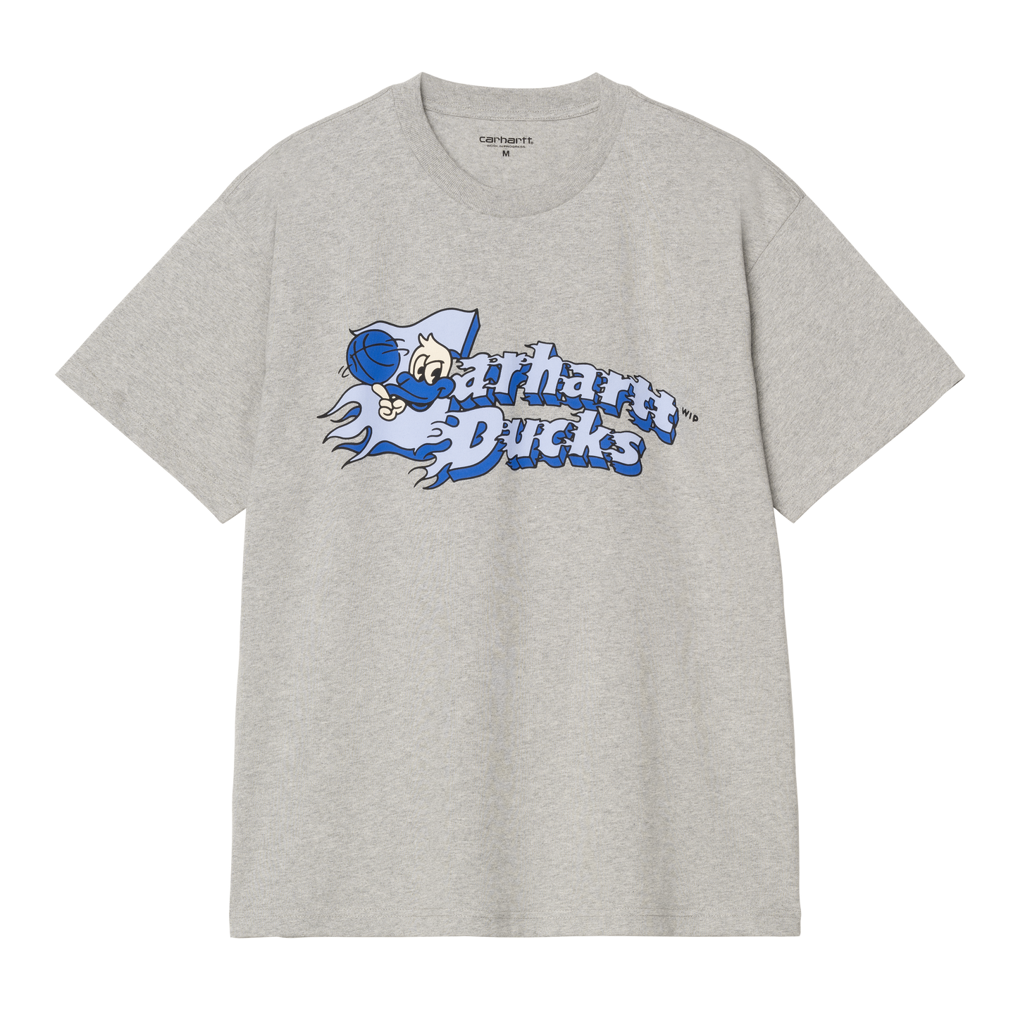 Flaming Ducks Tee - Grey Heather