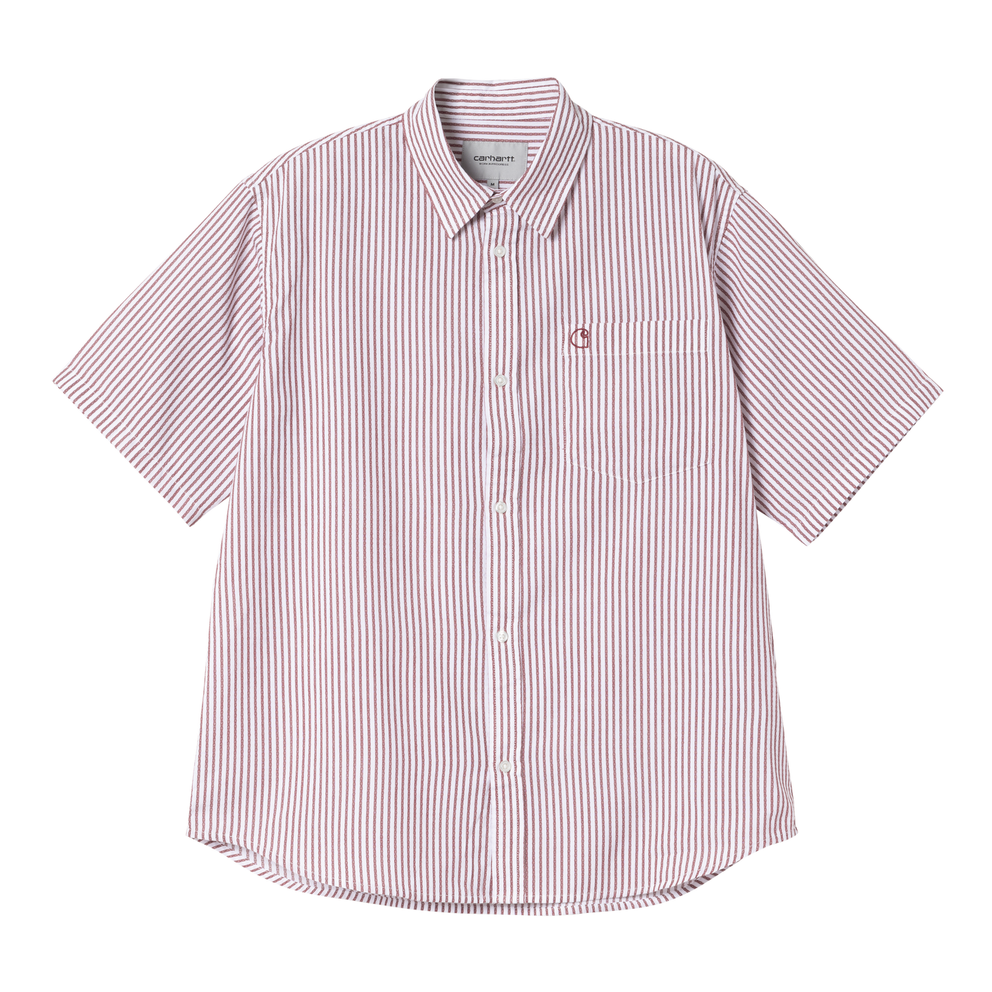 S/S Phelps Shirt - Stripe Mulberry