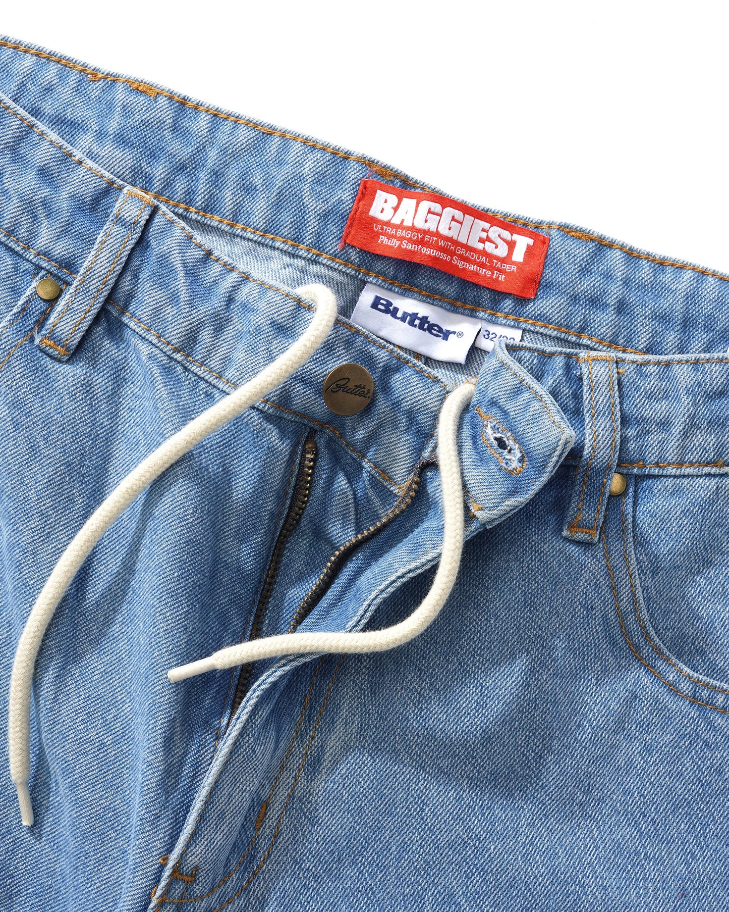 Santosuosso Denim Pants - Washed Blue