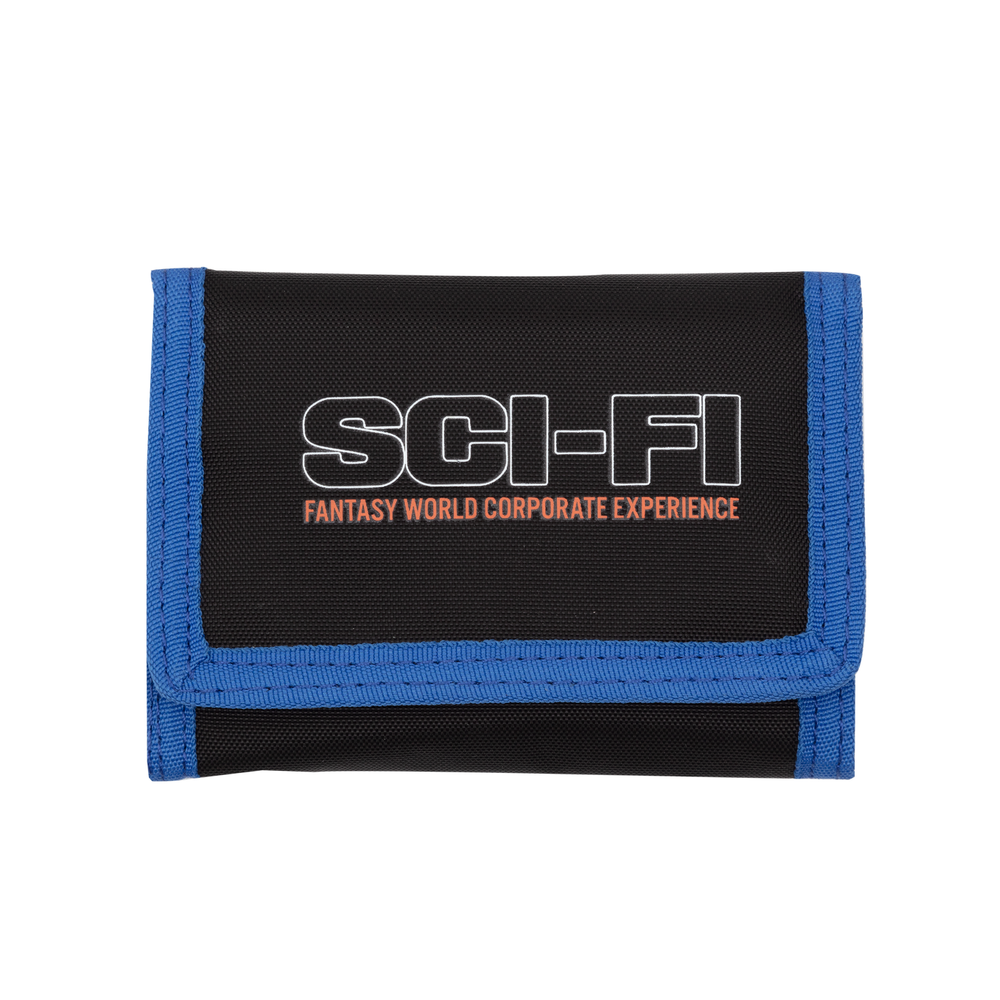 Tri Fold Velcro Wallet - Black