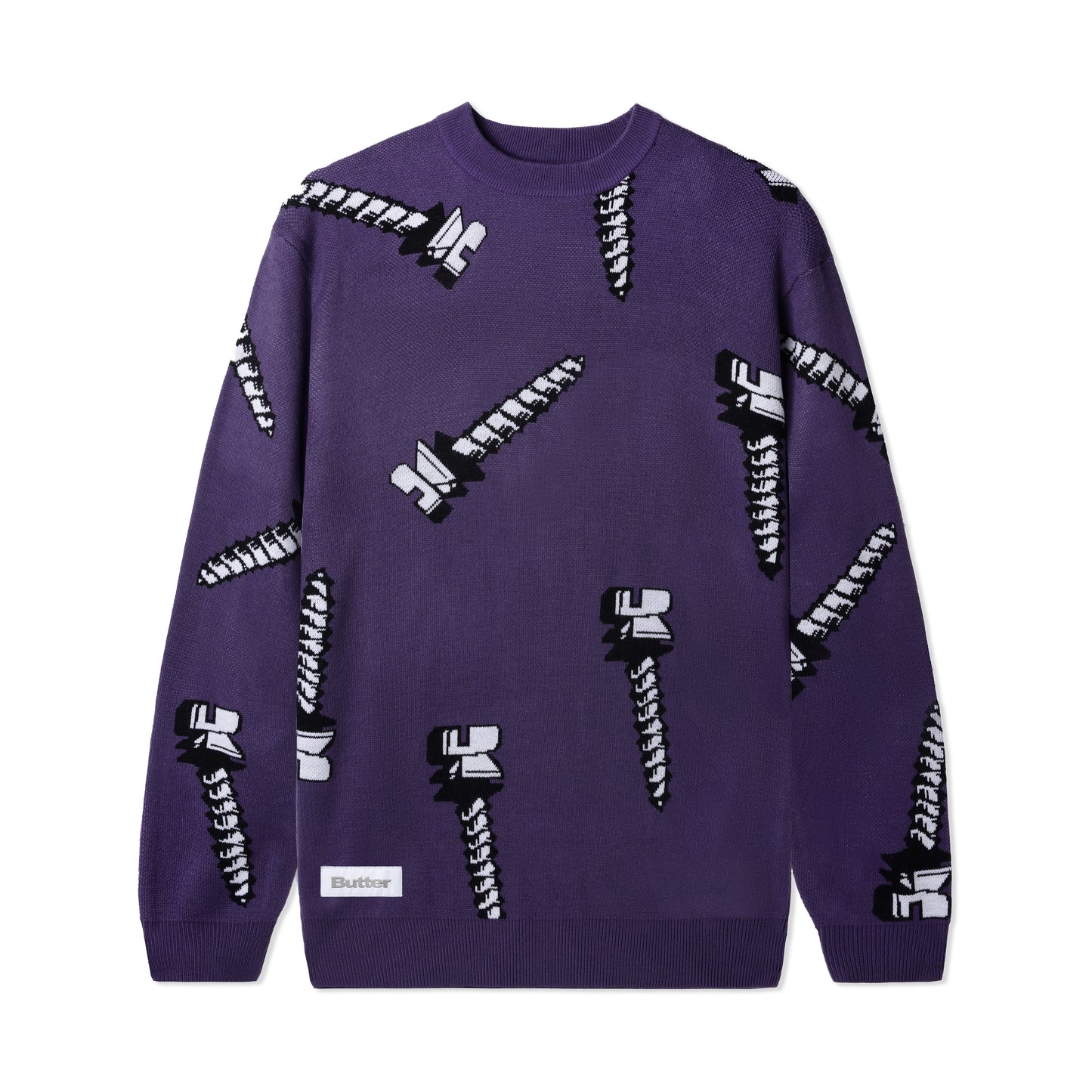 Screw Knit Sweater - Dusk Purple
