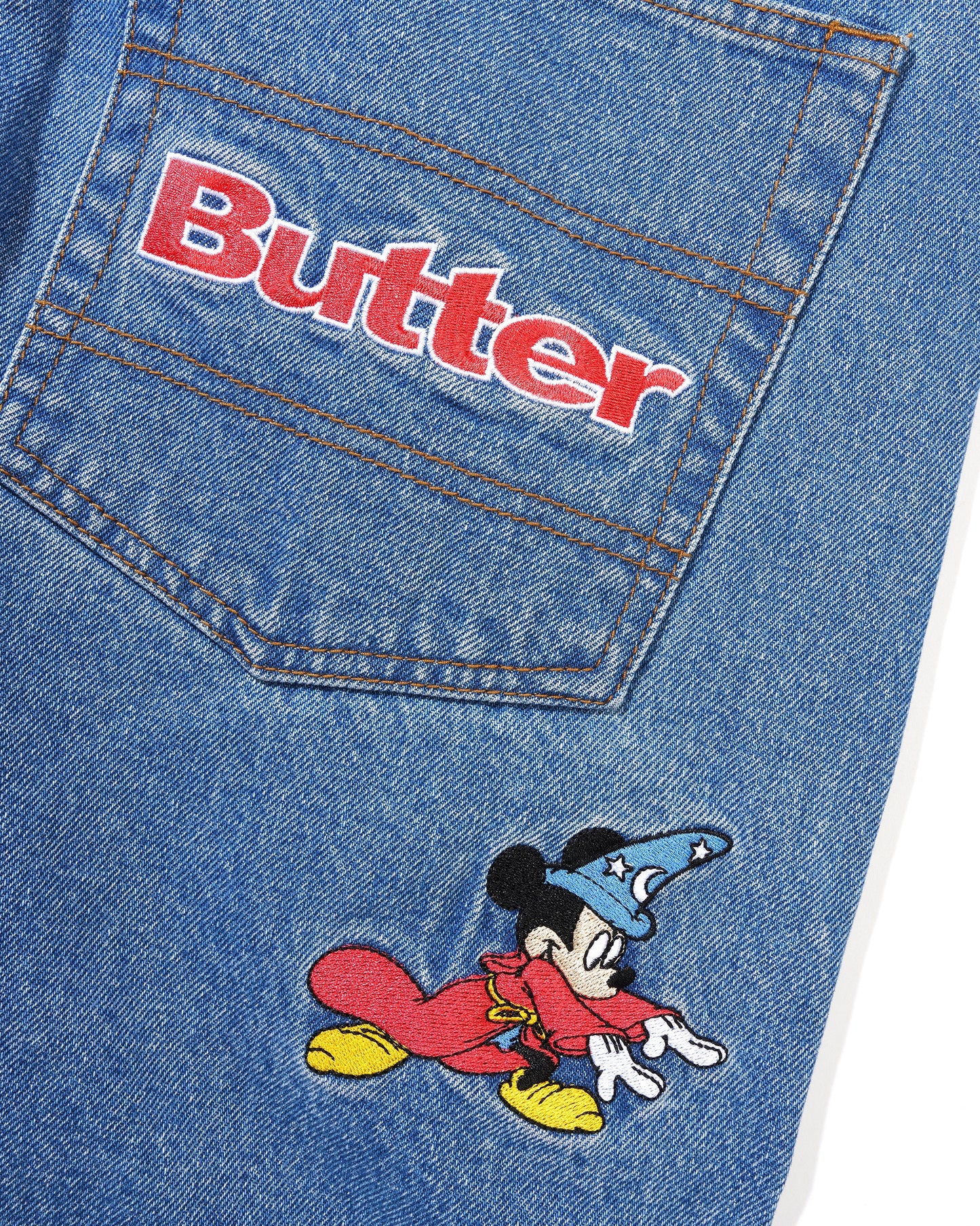 Sorcerer Baggy Denim Shorts - Washed Indigo