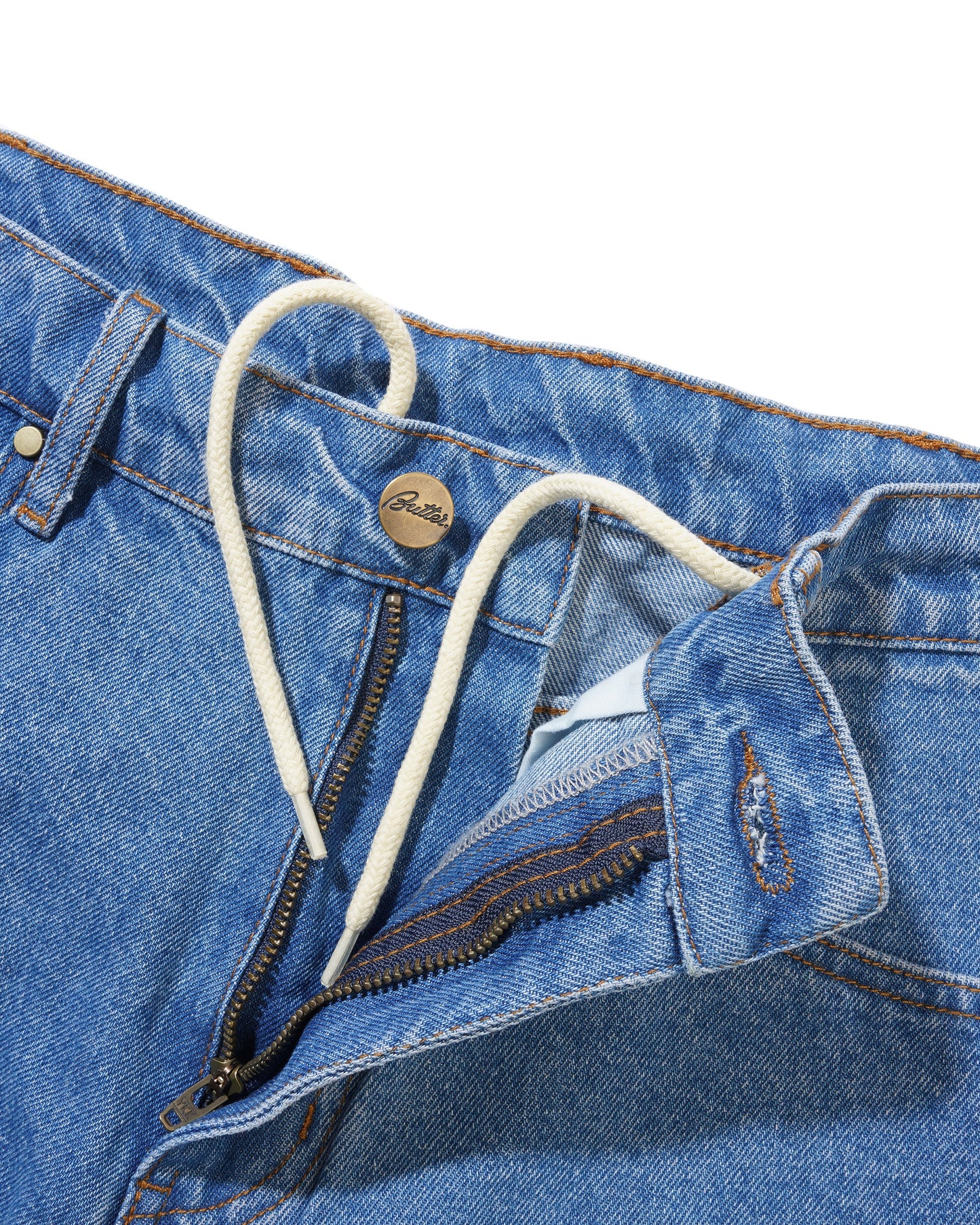 Sorcerer Baggy Denim Shorts - Washed Indigo