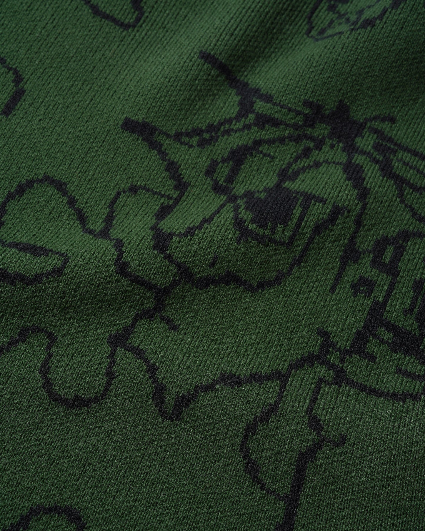 Spray Knit Sweater - Forest