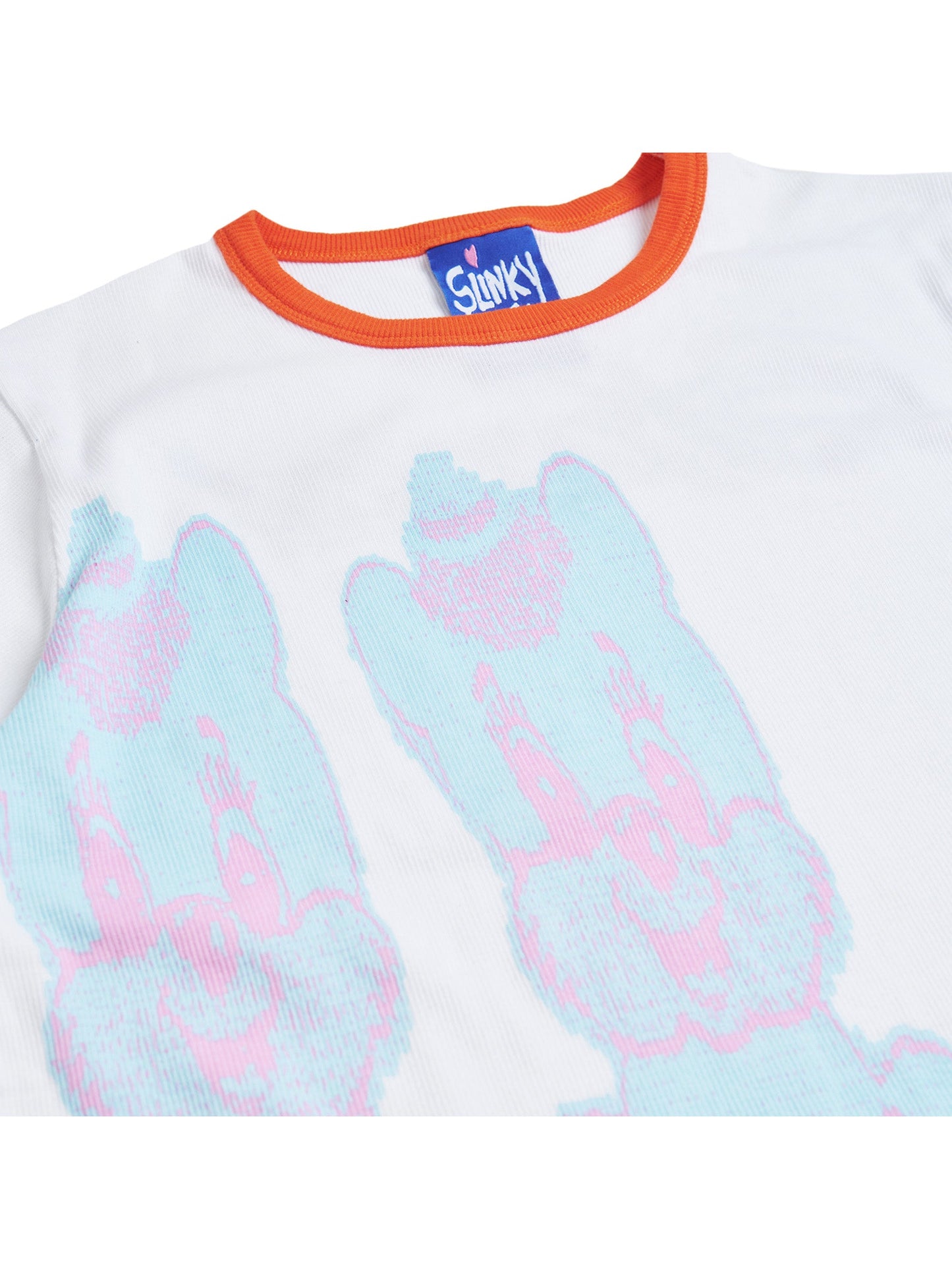 Cutie Ringer Unisex Tee - White