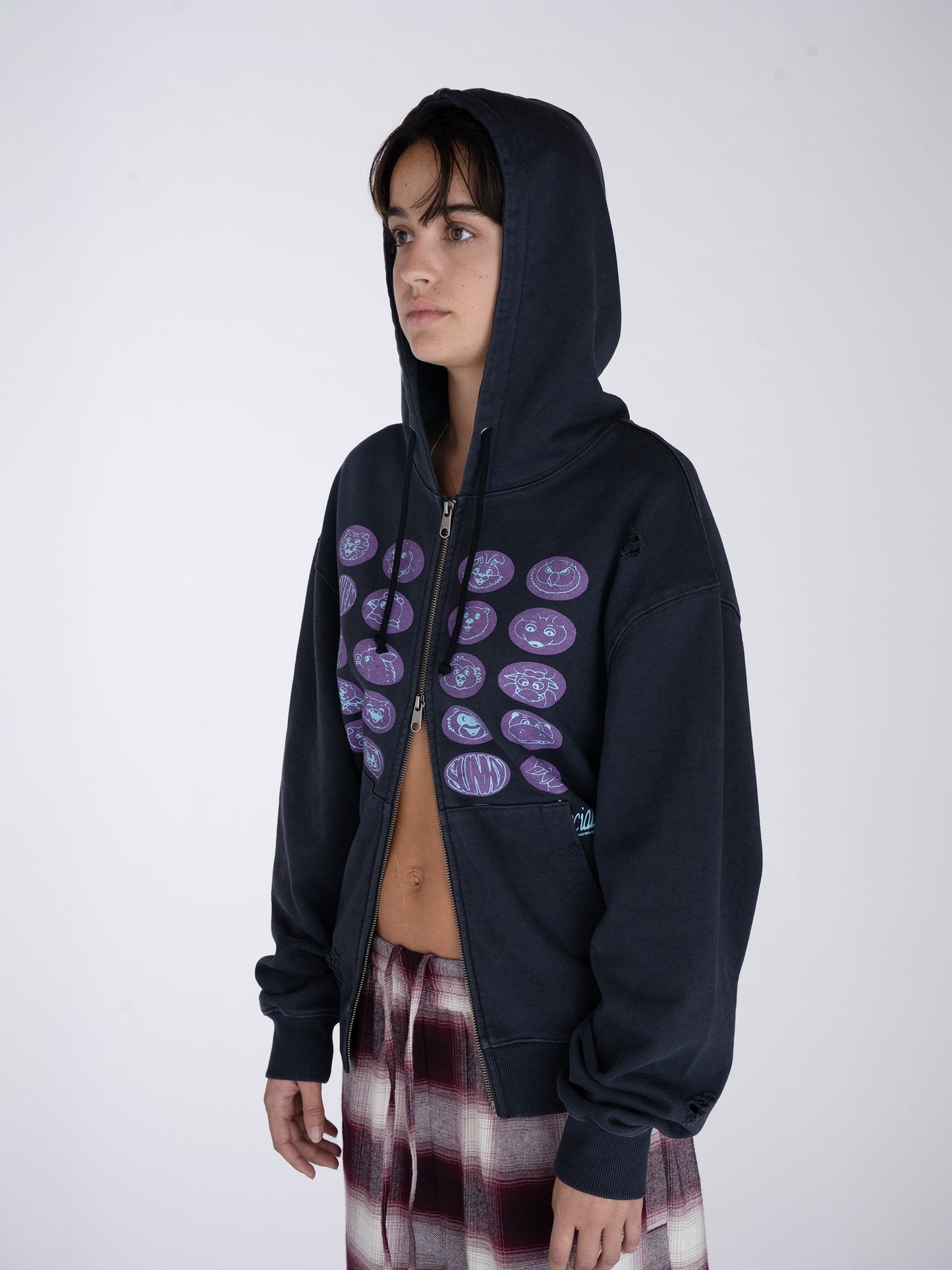 How I Feel Zip Hoodie - Graphite