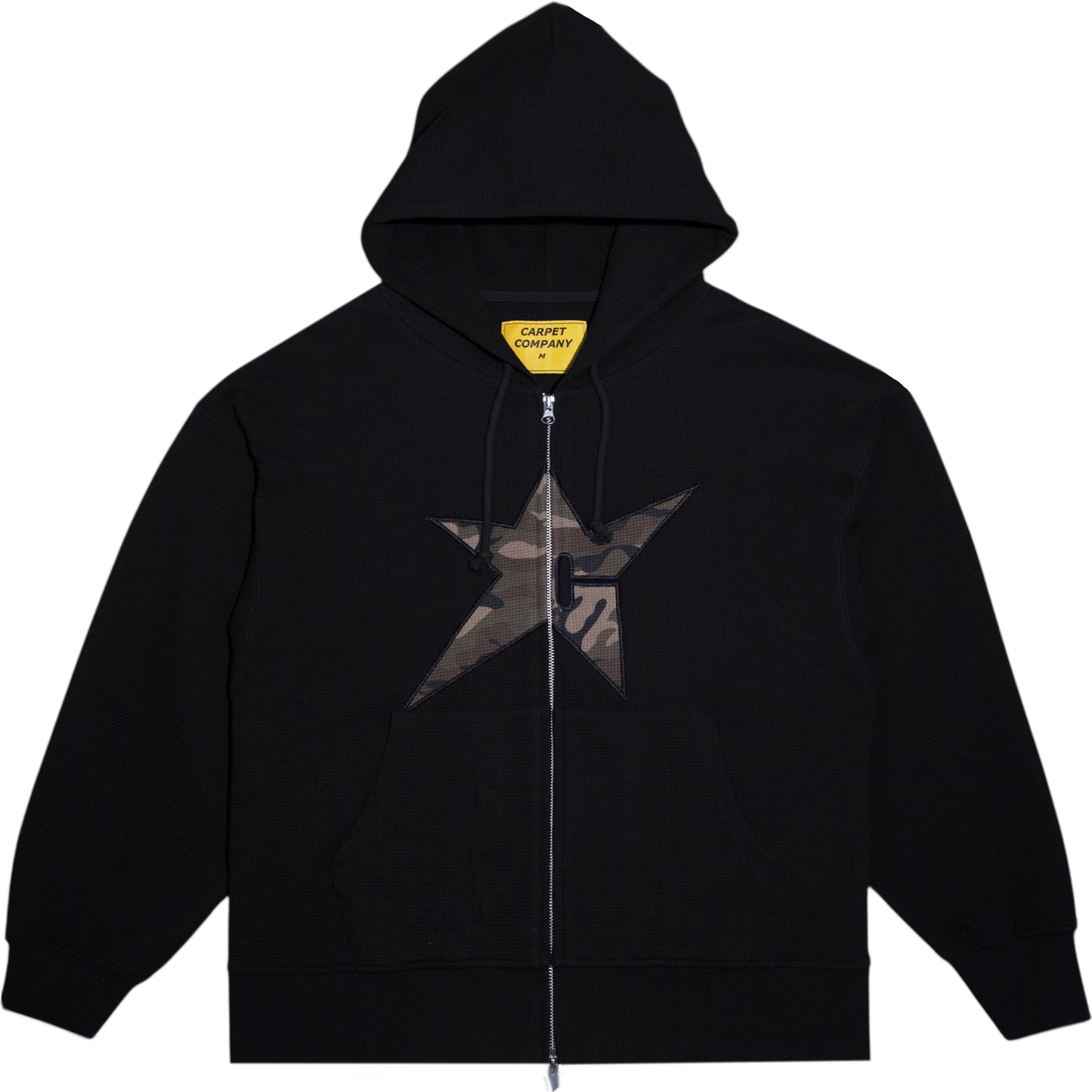 C-Star Camo Thermal Zip Hoodie - Black