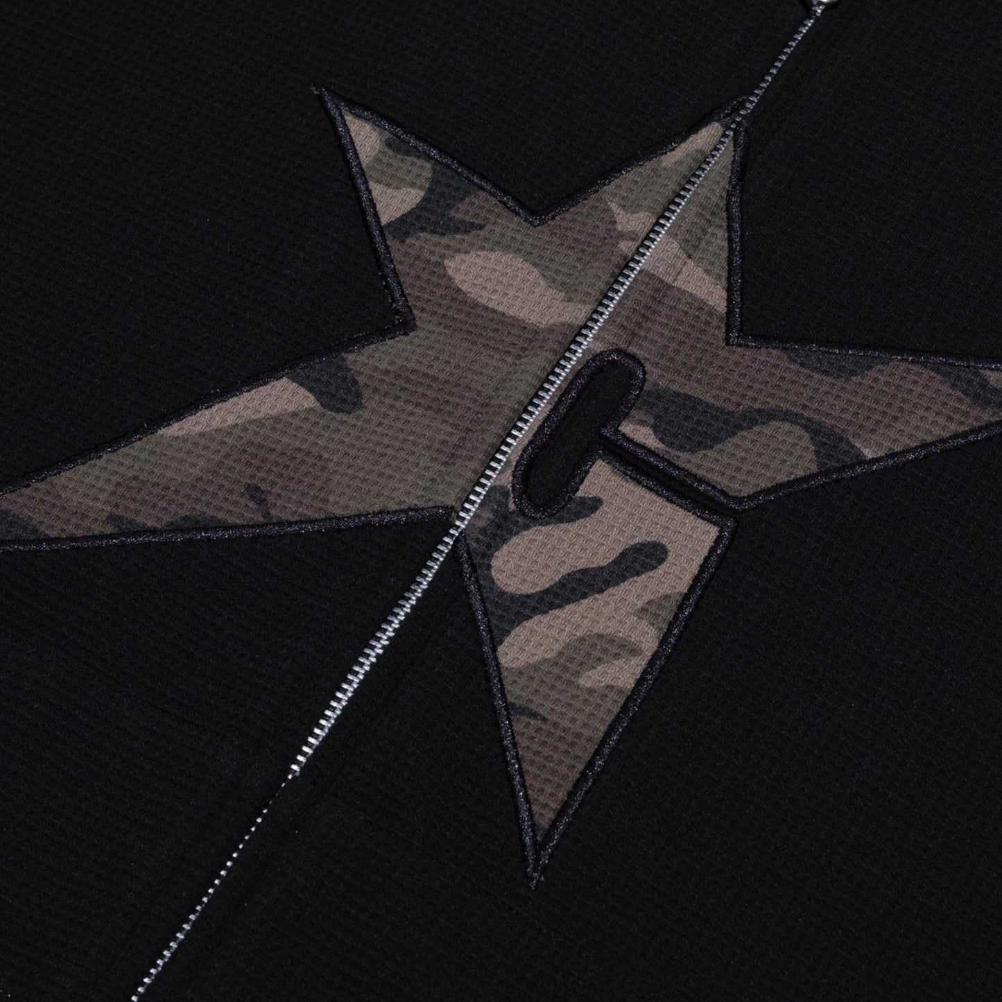 C-Star Camo Thermal Zip Hoodie - Black