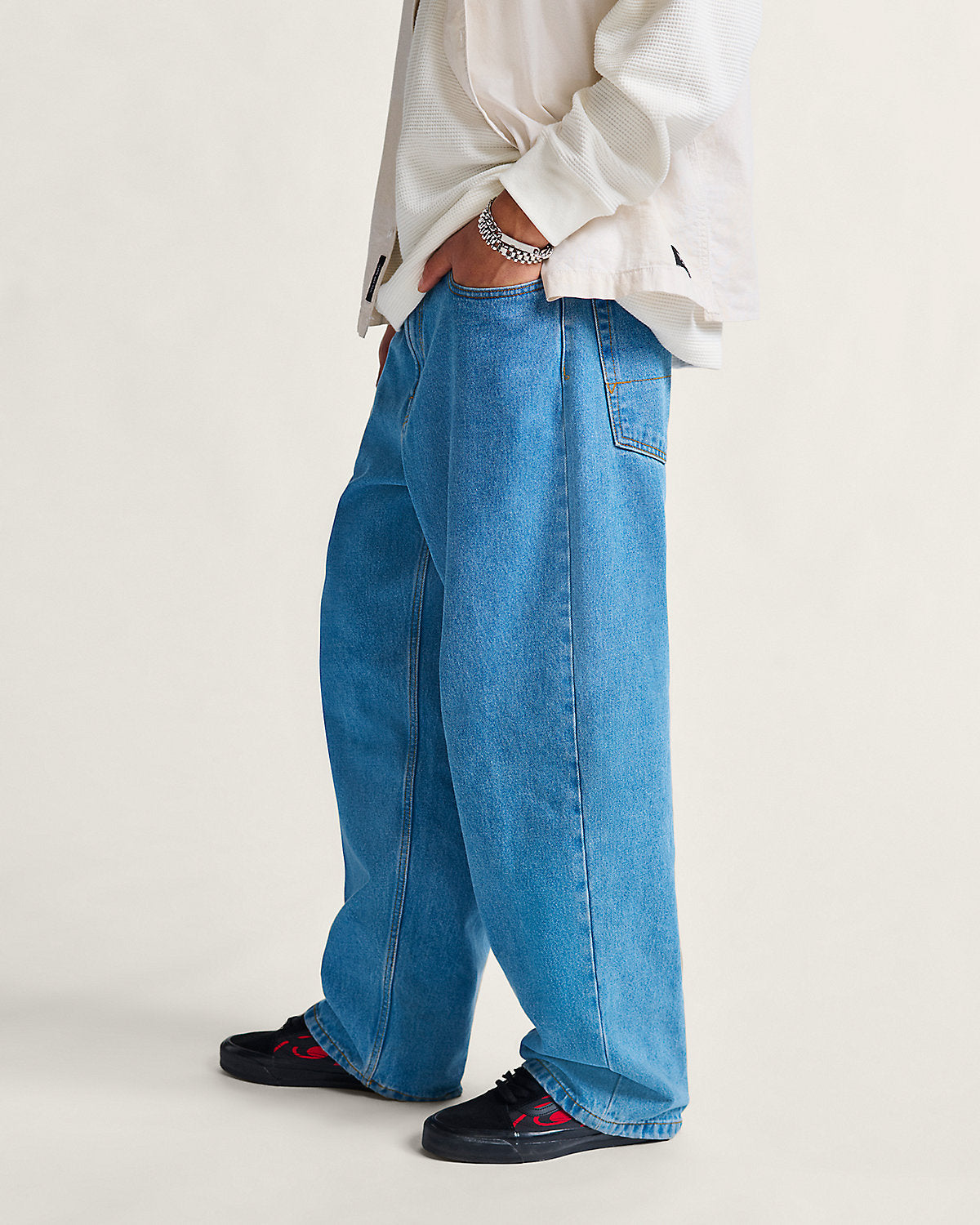 Check-5 Baggy Pants - Blue Stone Wash