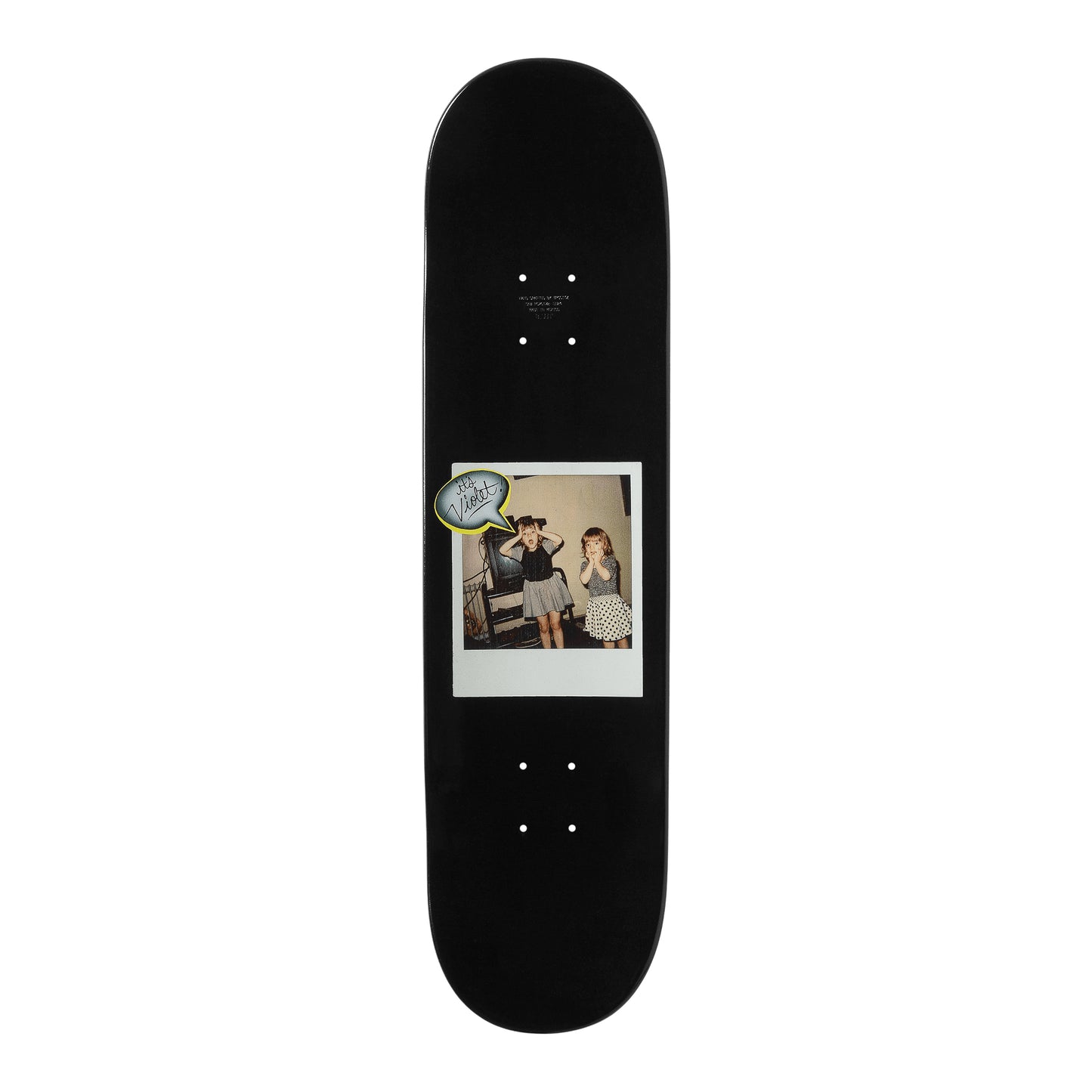 "Oh Shit, It's Violet" Deck - Purple/Black