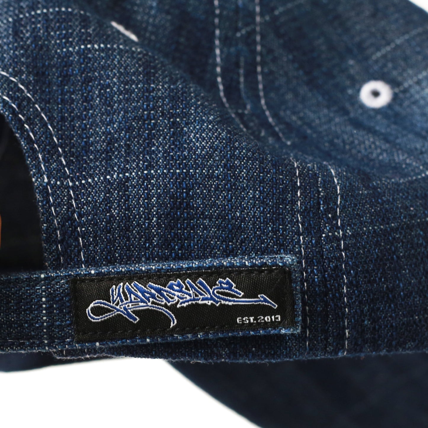Faded Slub Denim Cap - Washed Blue
