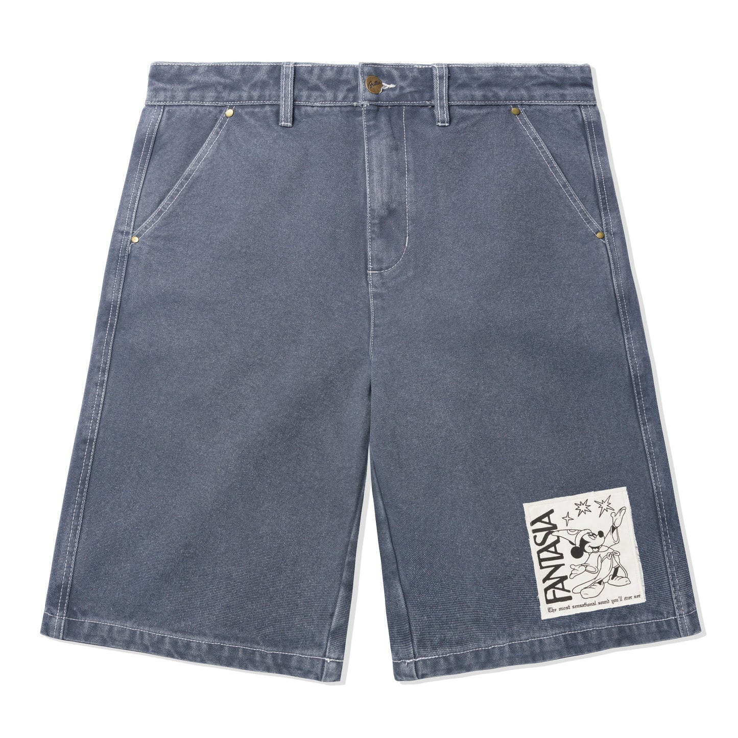 Fantasia Patch Work Shorts - Slate