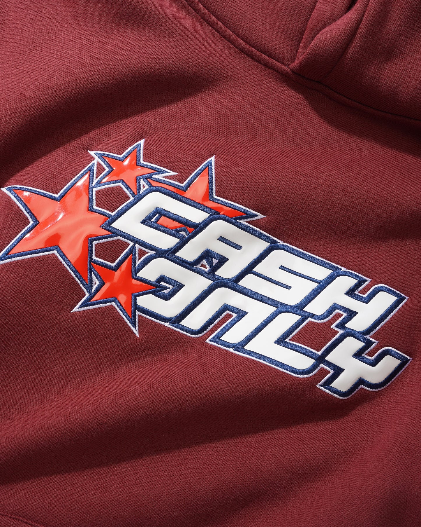 Stars Pullover Hoodie - Wine