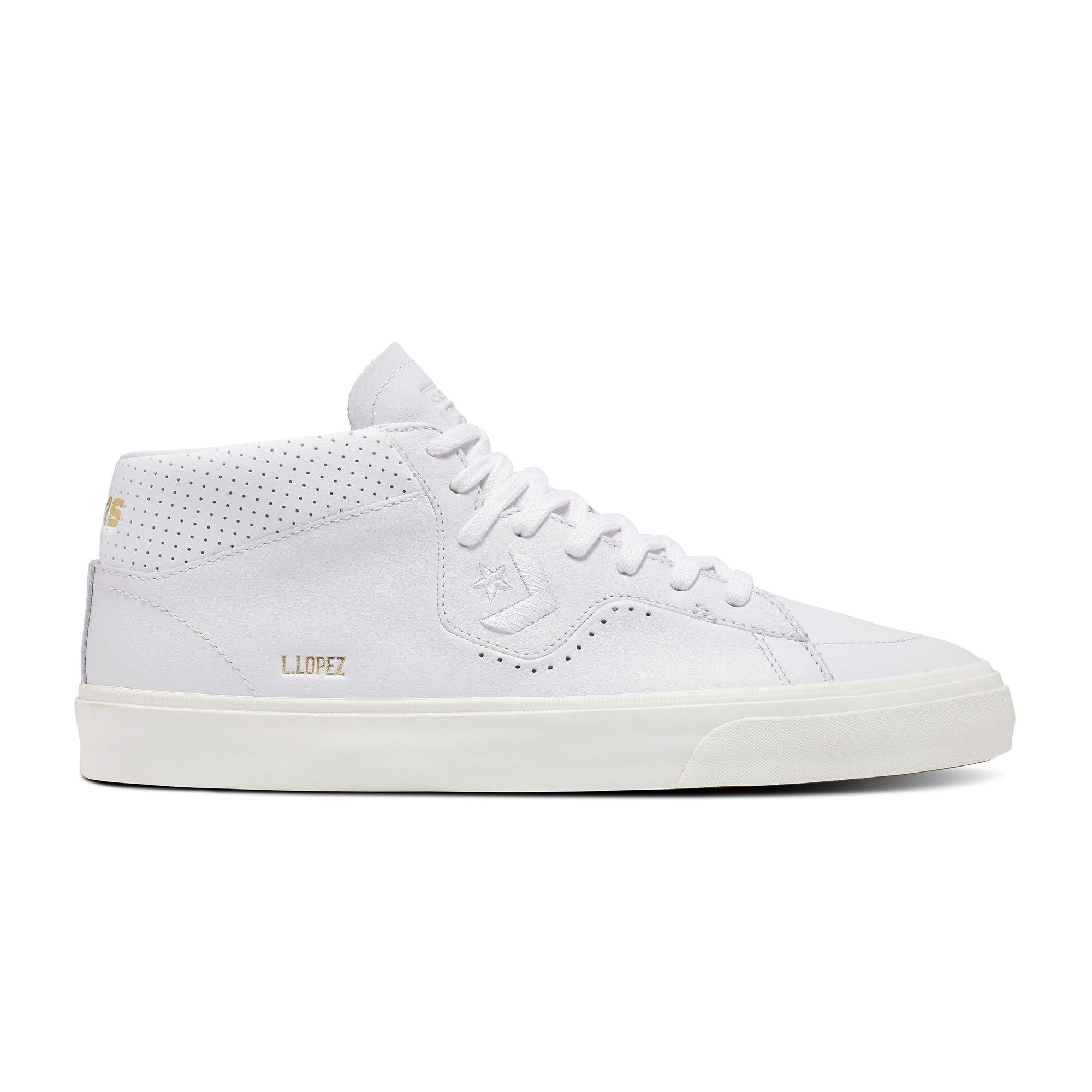 Converse CONS Louie Lopez Pro Mid Mono Leather - White / White