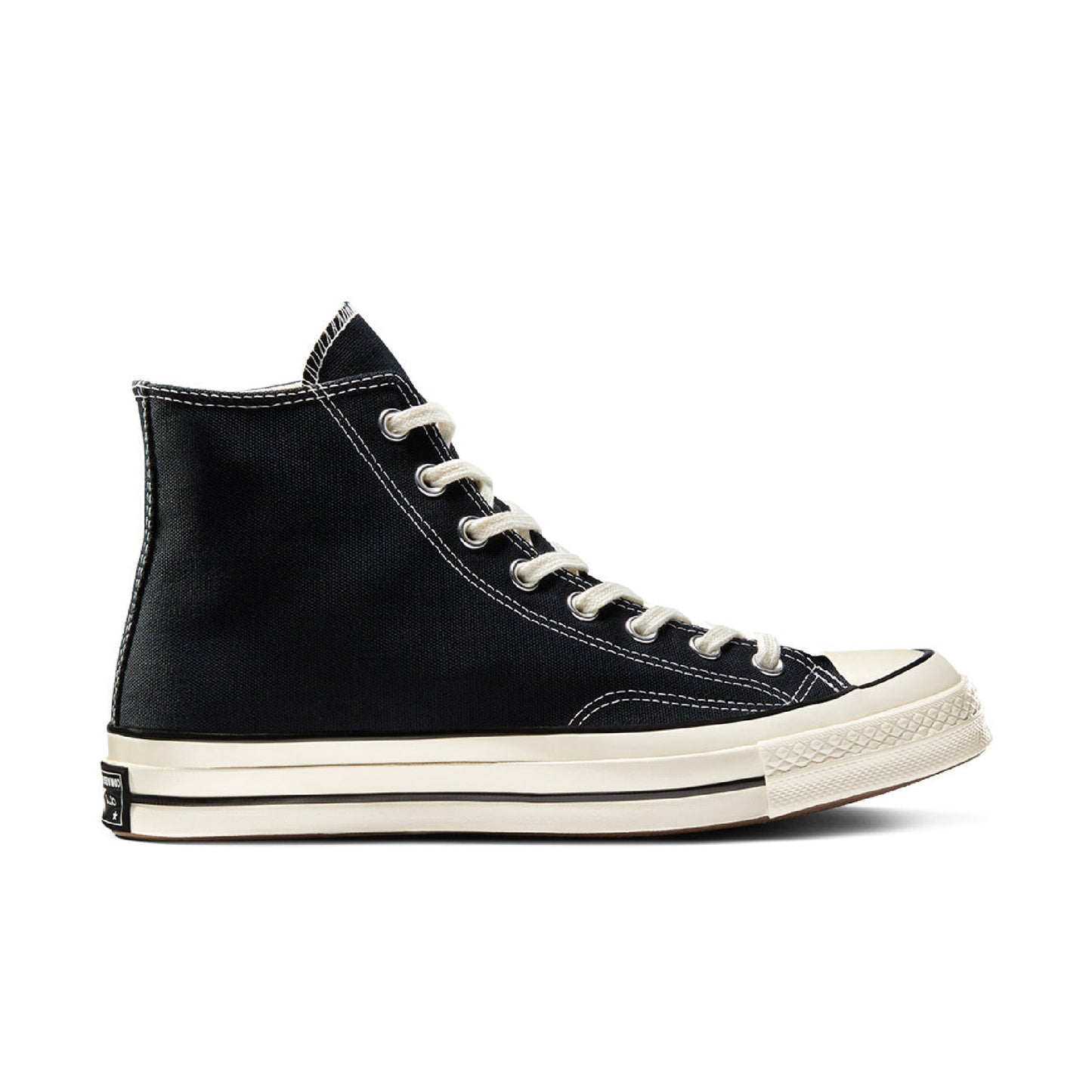 Chuck 70 Hi - Black / Black / Egret