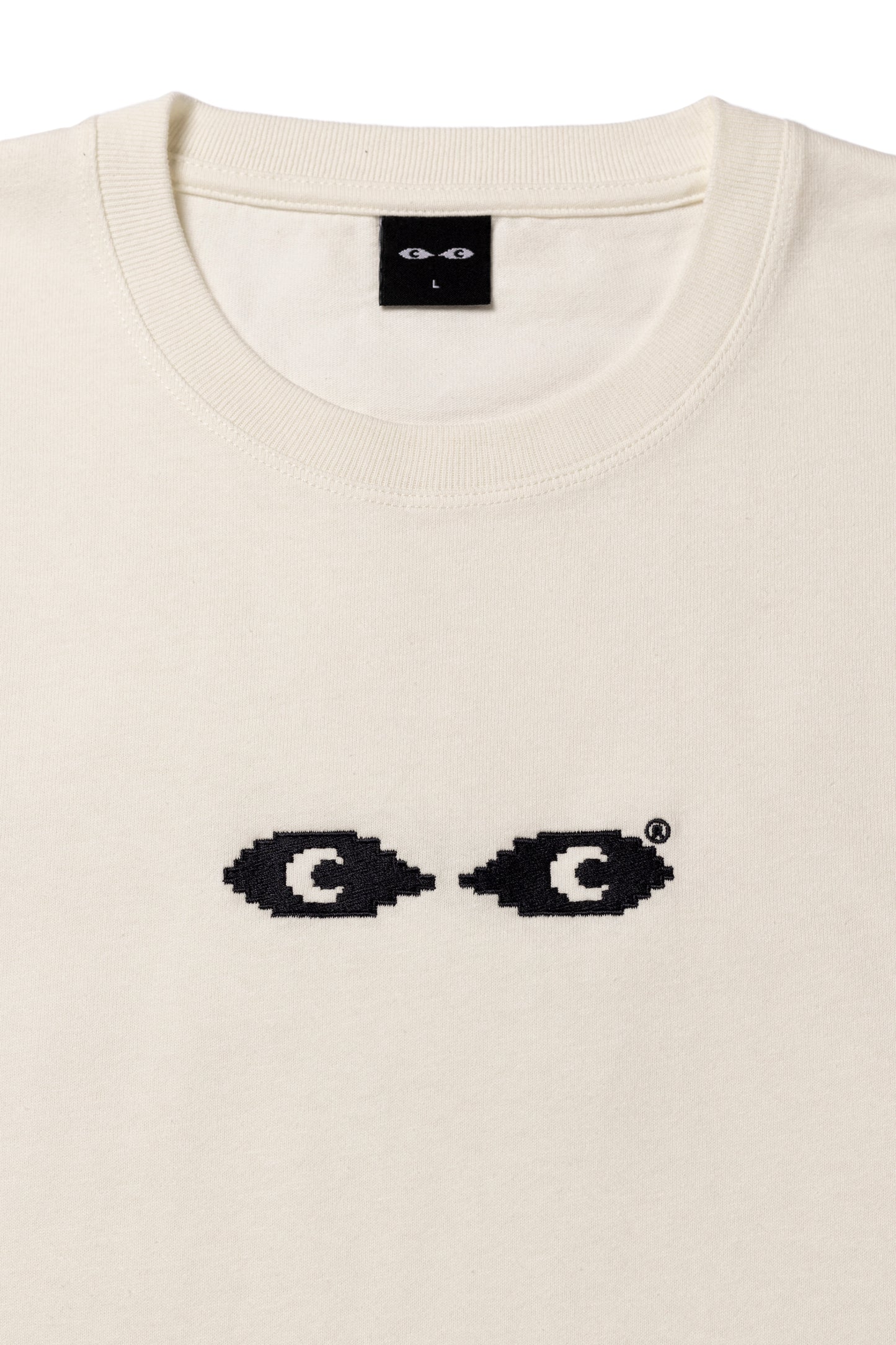 Embroidery Logo Tee - Cream