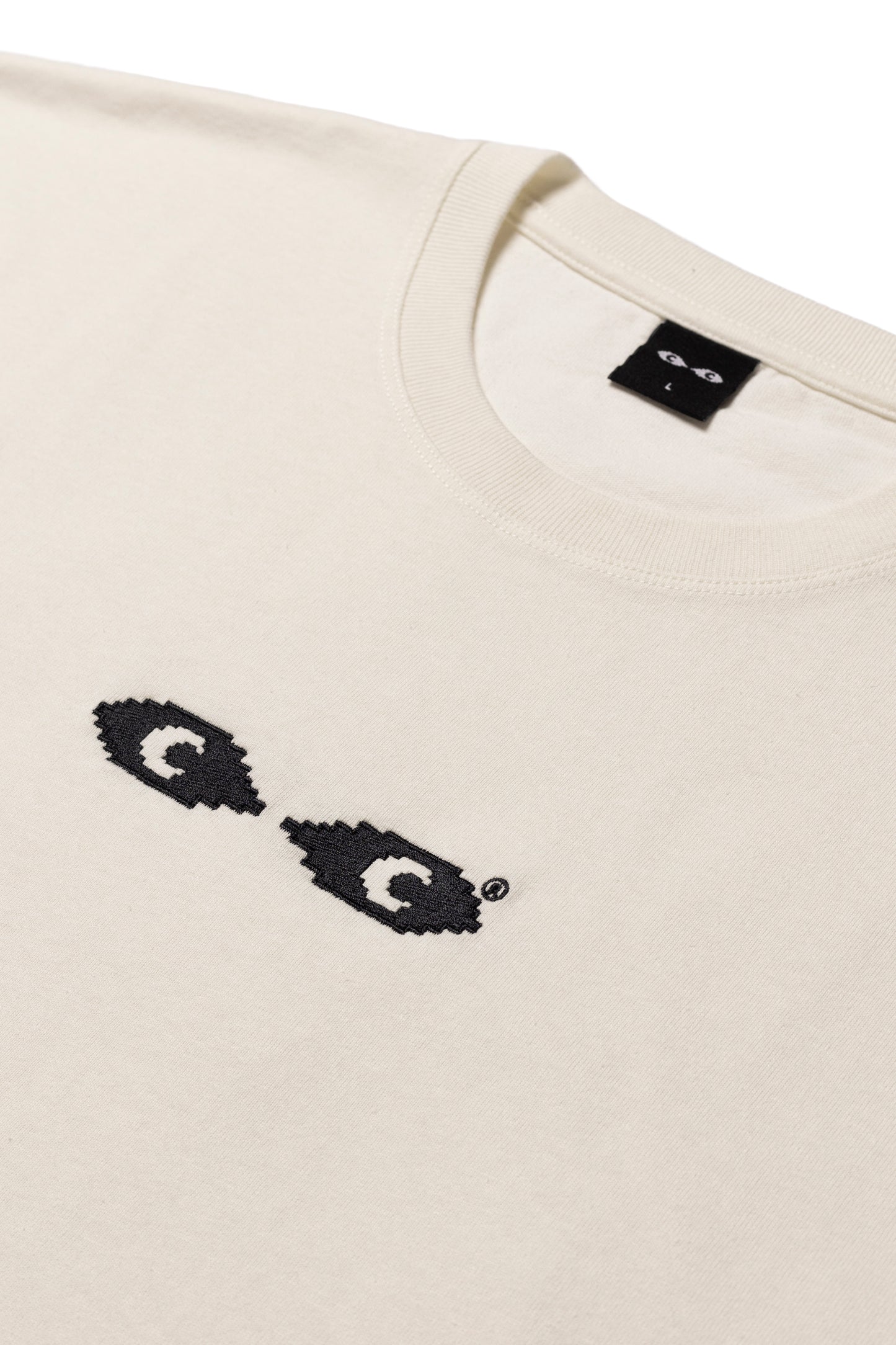 Embroidery Logo Tee - Cream