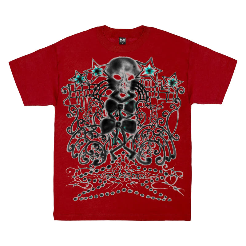 Skull Star Tee - Red