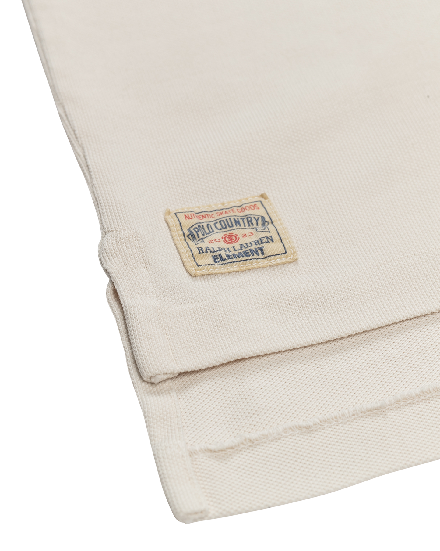 Polo x Element Big Fit Mesh Polo Shirt - Ecru