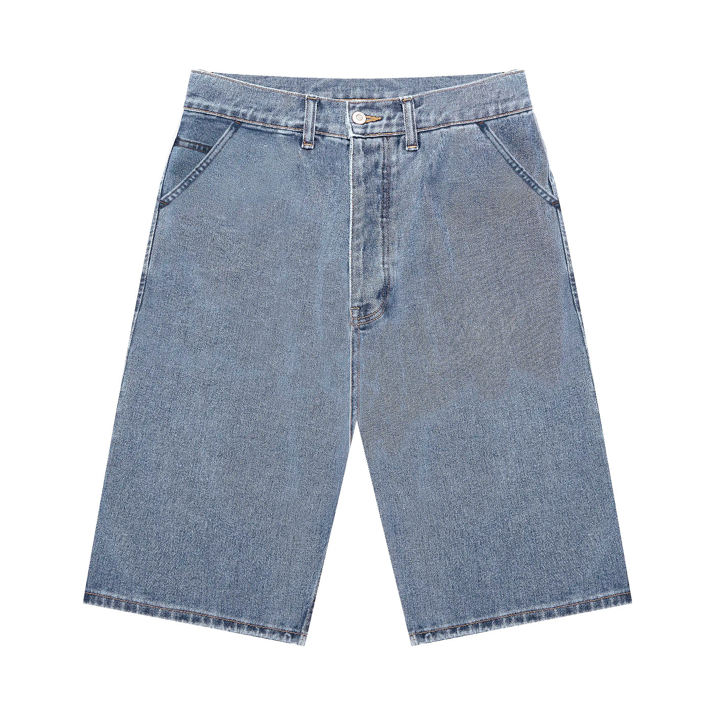 Djo Denim Shorts - Blue Fade Out Strong Bleached
