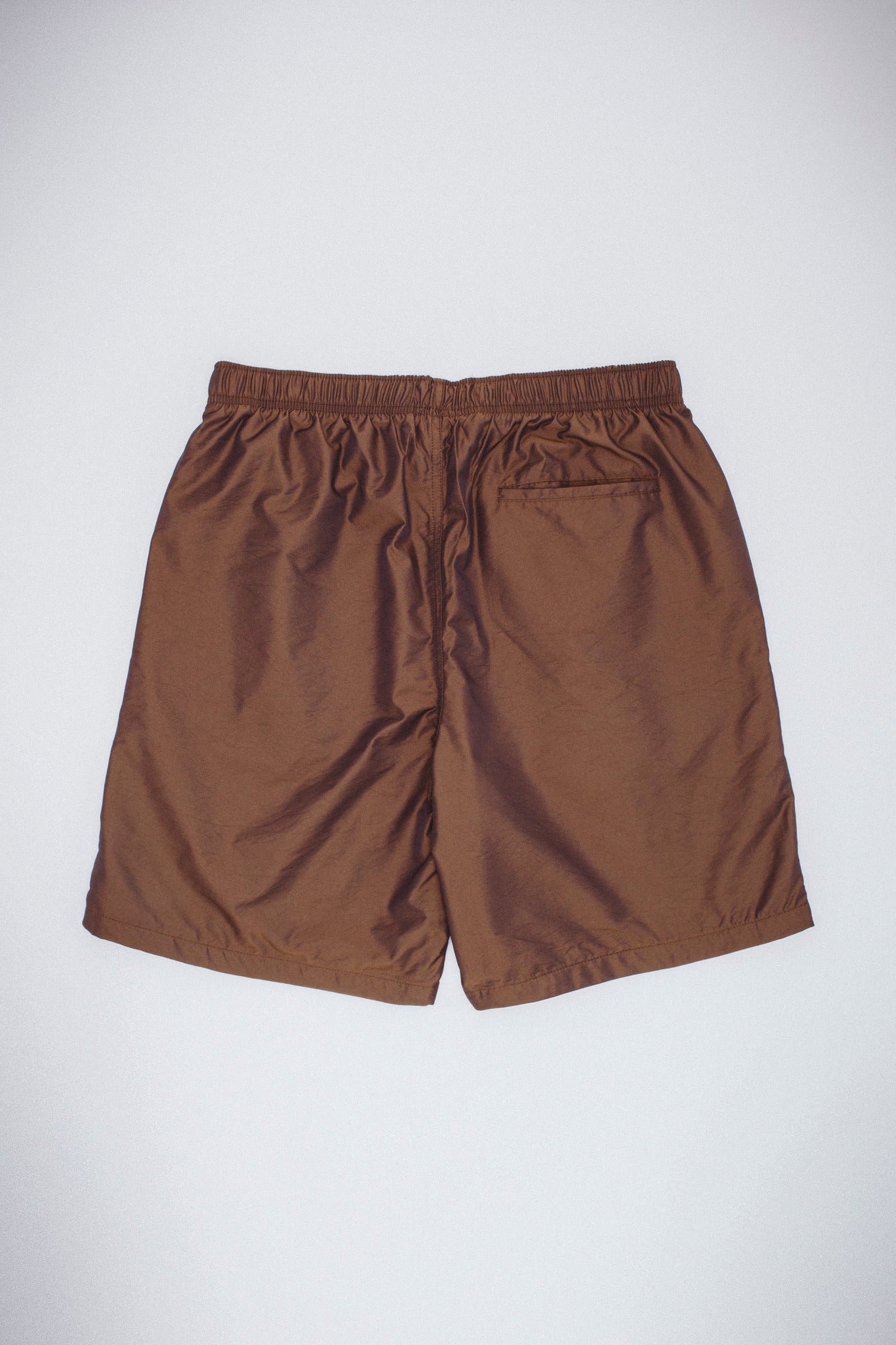 Brown shorts on a white background