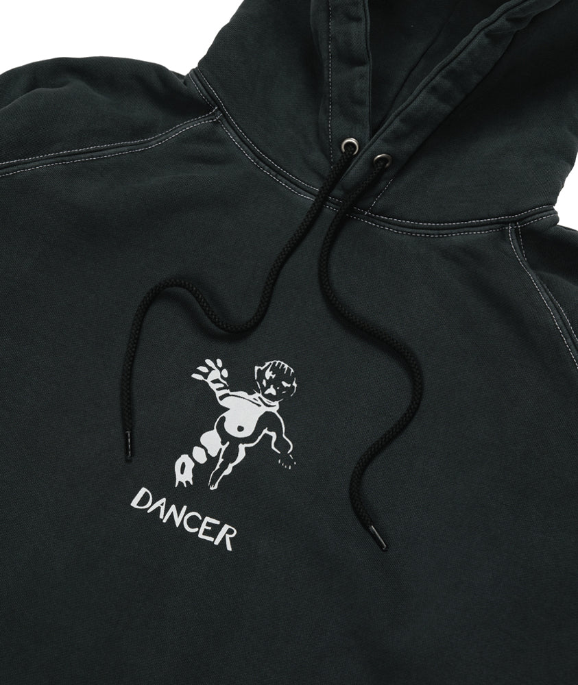 OG Logo Hoodie - Washed Black / White Stitch
