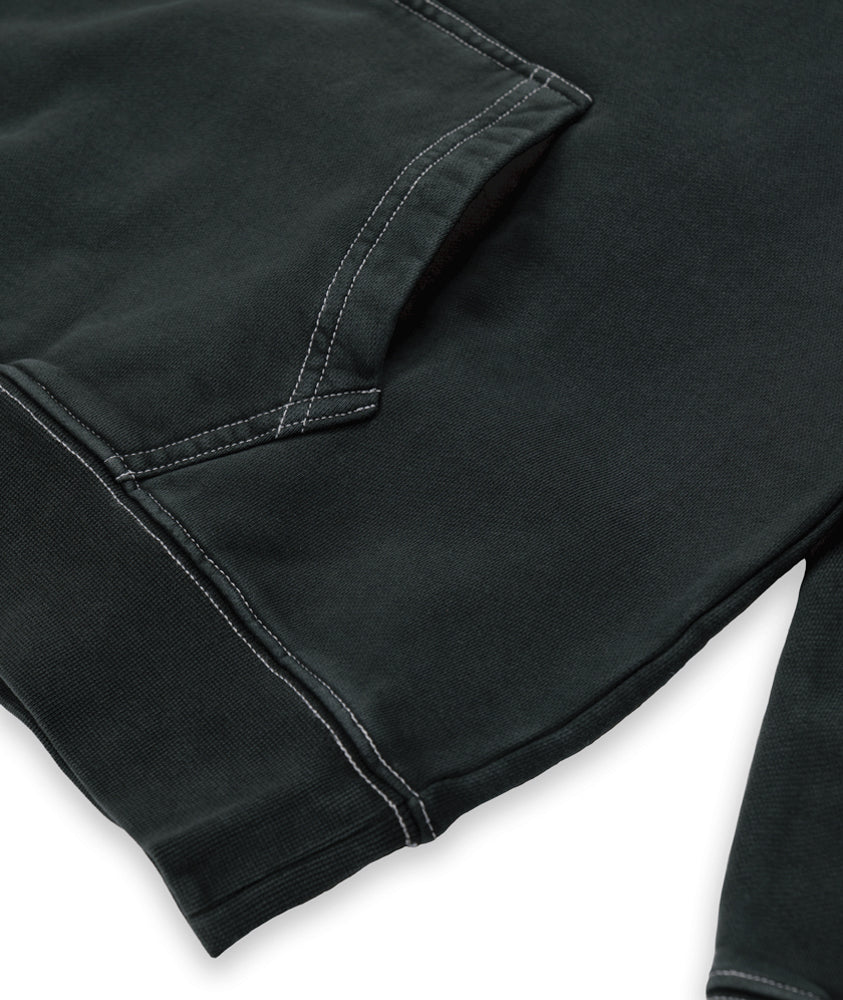 OG Logo Hoodie - Washed Black / White Stitch