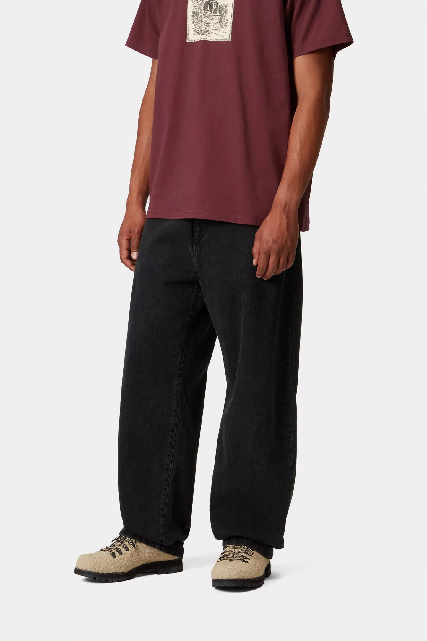 Landon Pant - Black (Stone Wash)