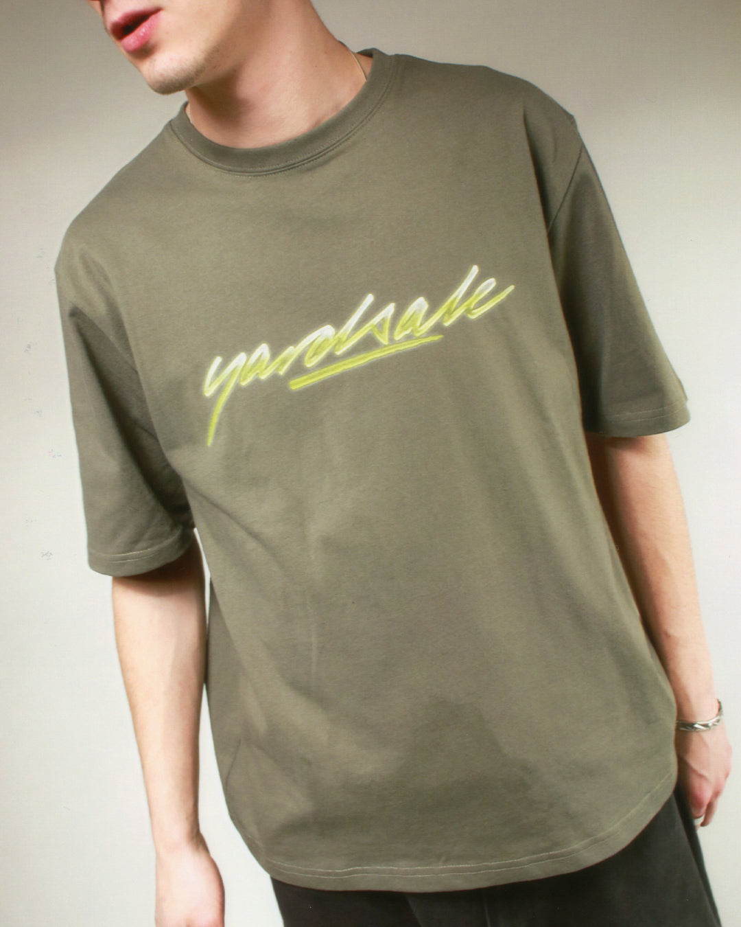 T-shirt Script Desgastada - Verde