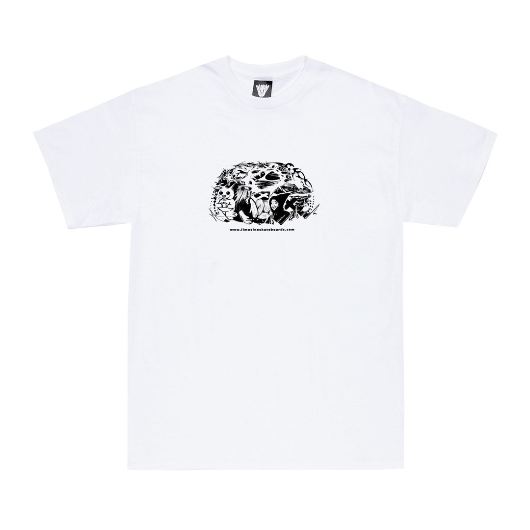 Brain Collage Tee - White