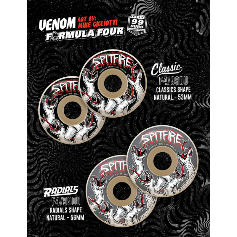 Formula Four Venom Radials - 99A - 55mm