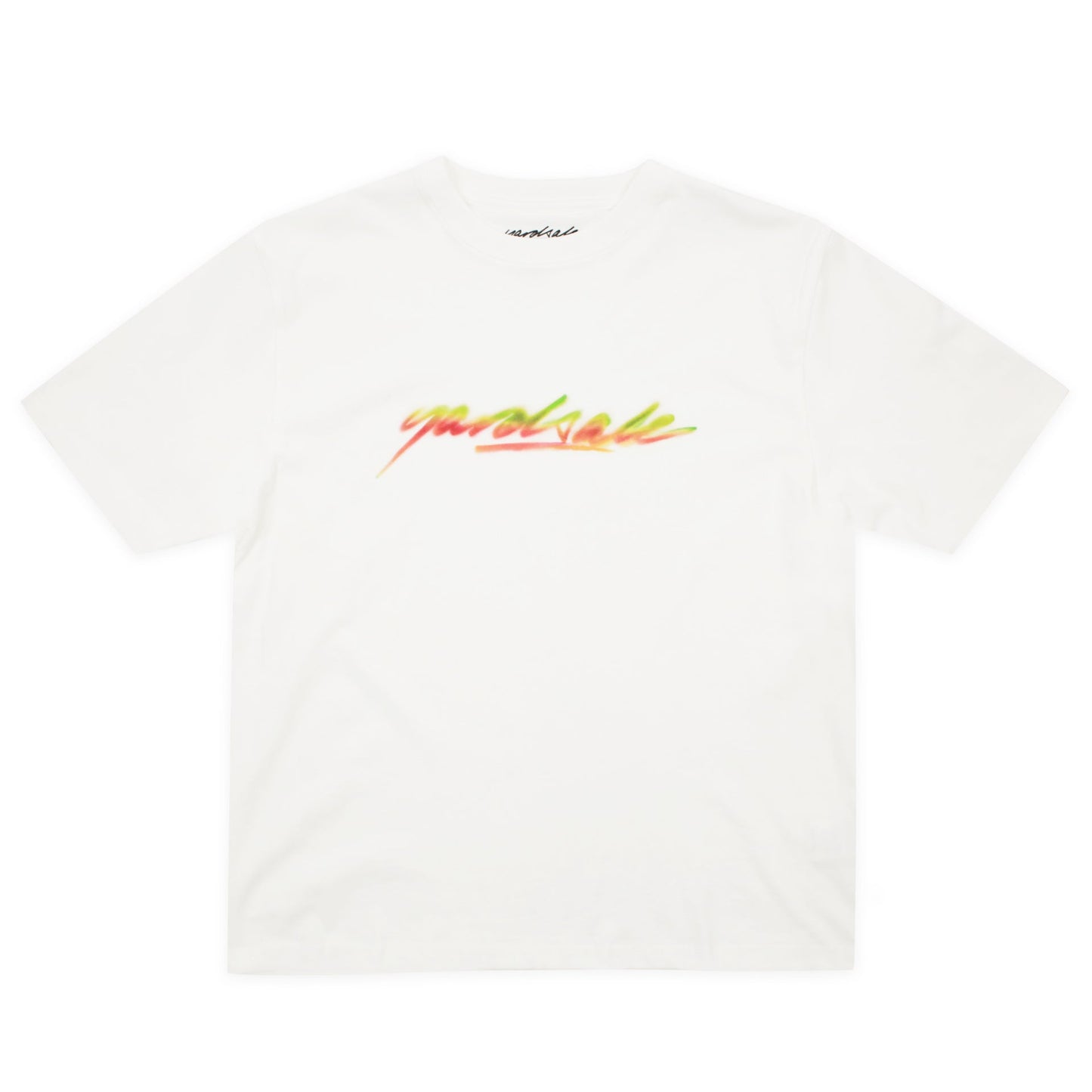 Script Spray Tee - White