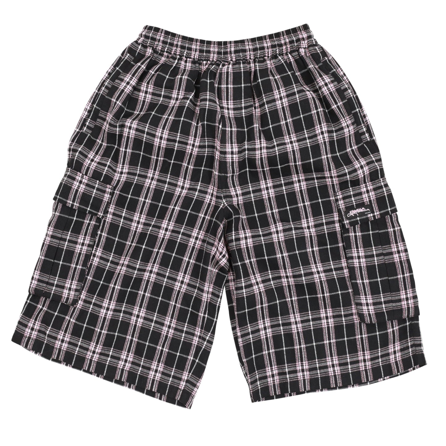 Shoreline Plaid Shorts - Black / Pink