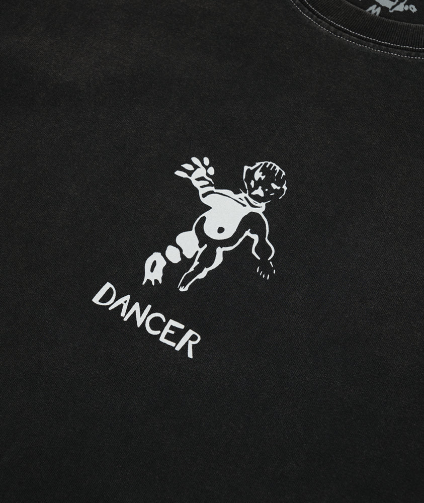 OG Logo Tee - Washed Black / White Stitch