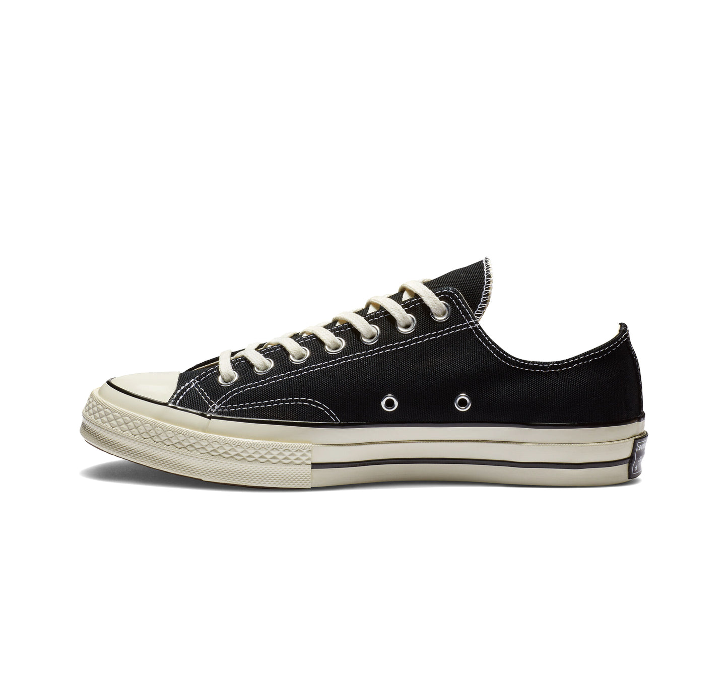 Chuck 70 OX - Black / Black / Egret