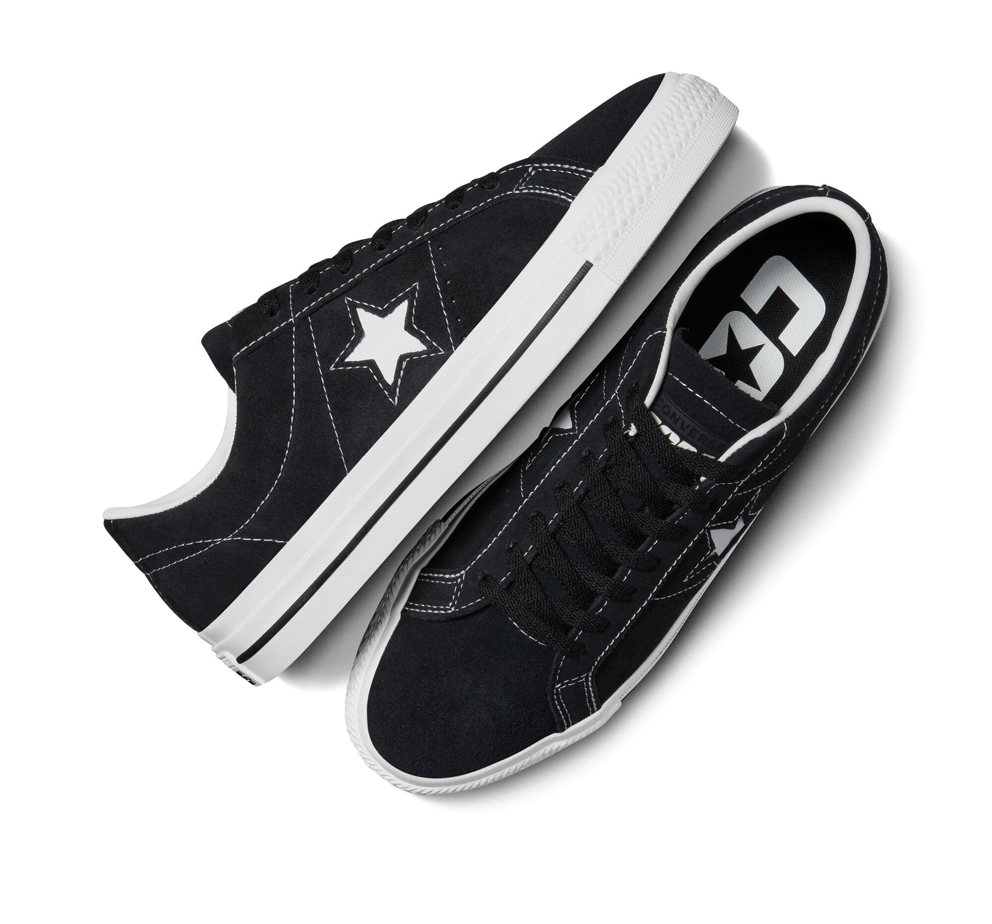 One Star Pro Suede OX - Black / Black / White