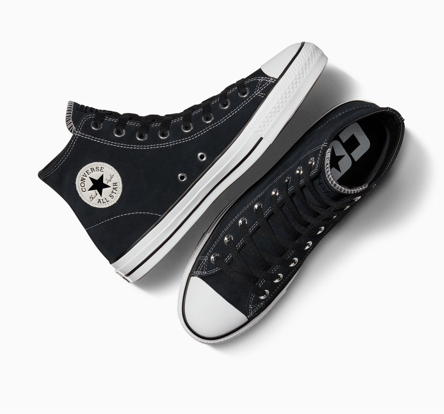 Chuck Taylor All Star Pro Suede Hi - Black / Black / White