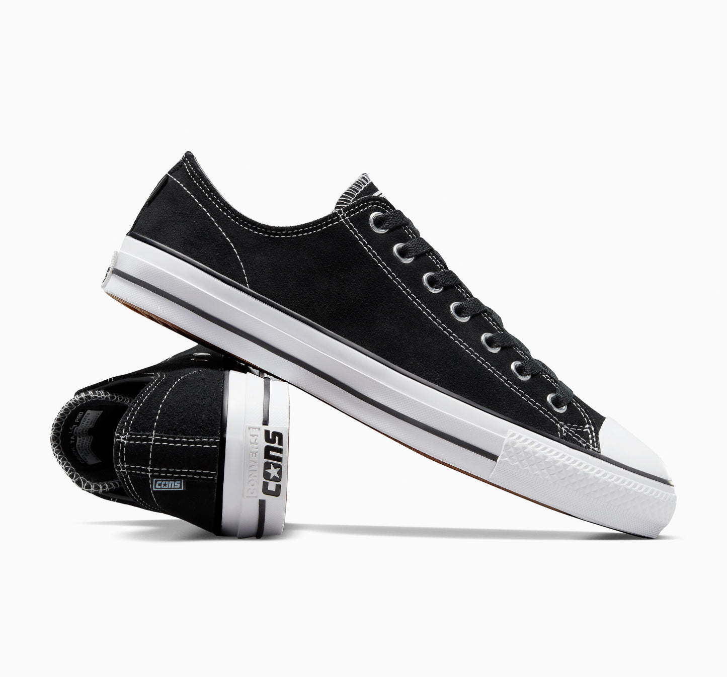 Chuck Taylor All Star Pro Suede OX - Black / Black / White
