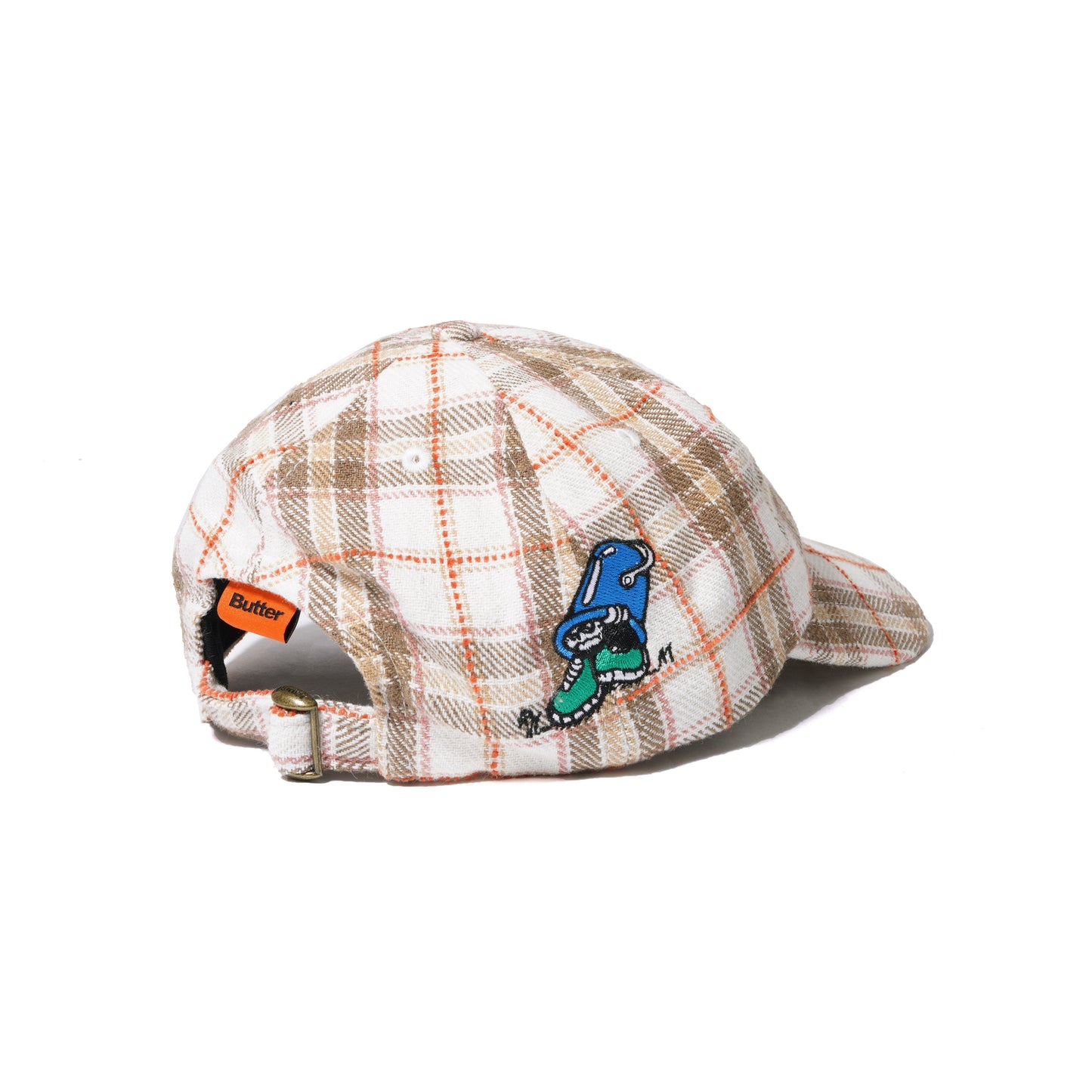Bucket Plaid 6 Panel Cap - Brown