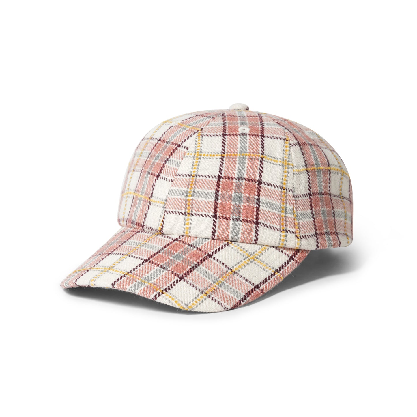 Bucket Plaid 6 Panel Cap - Red