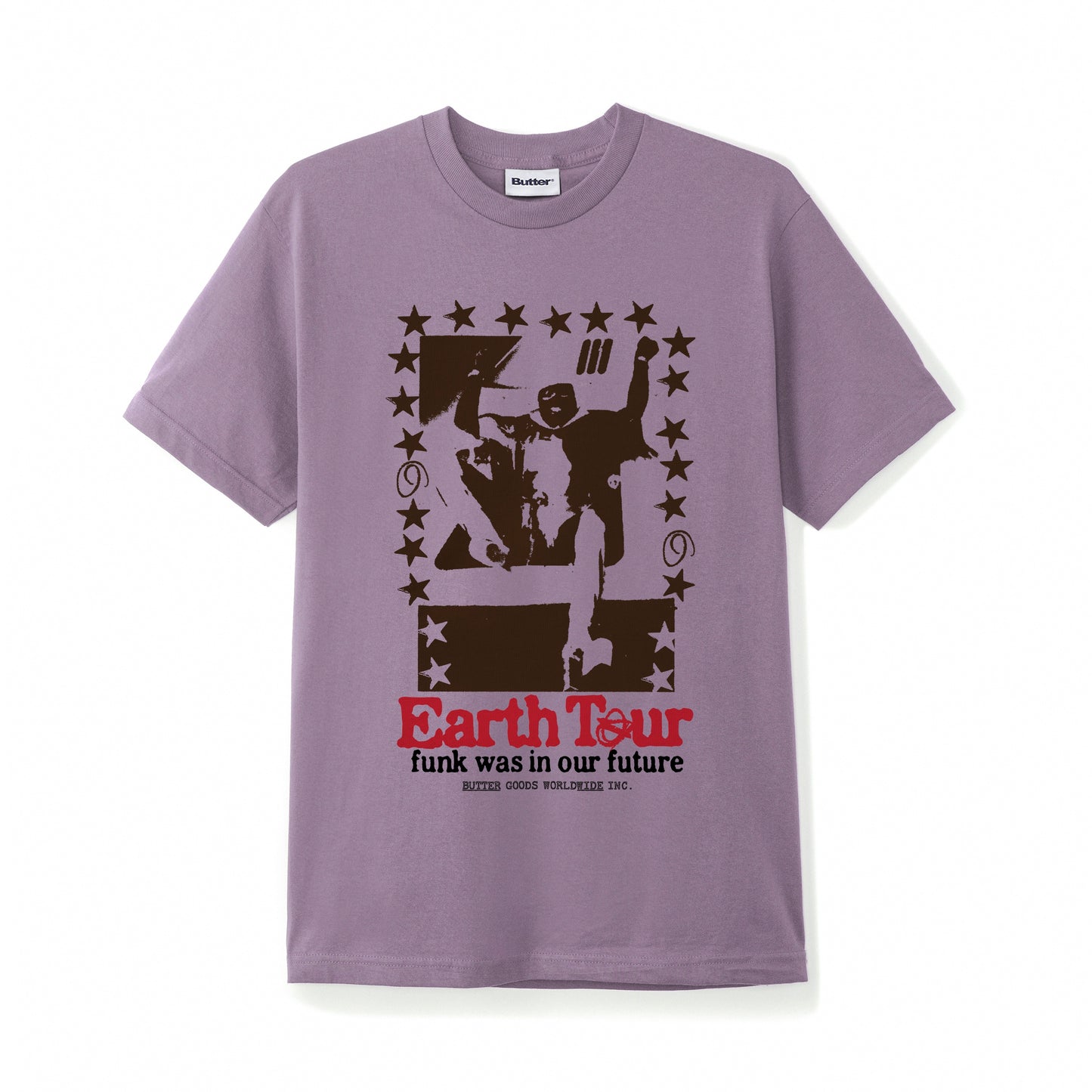Earth Tour Tee - Washed Berry