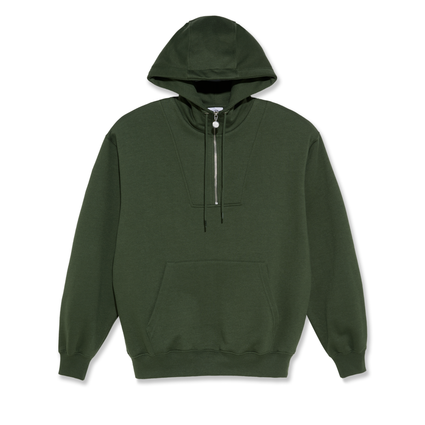 Half Zip Hoodie - Dark Olive