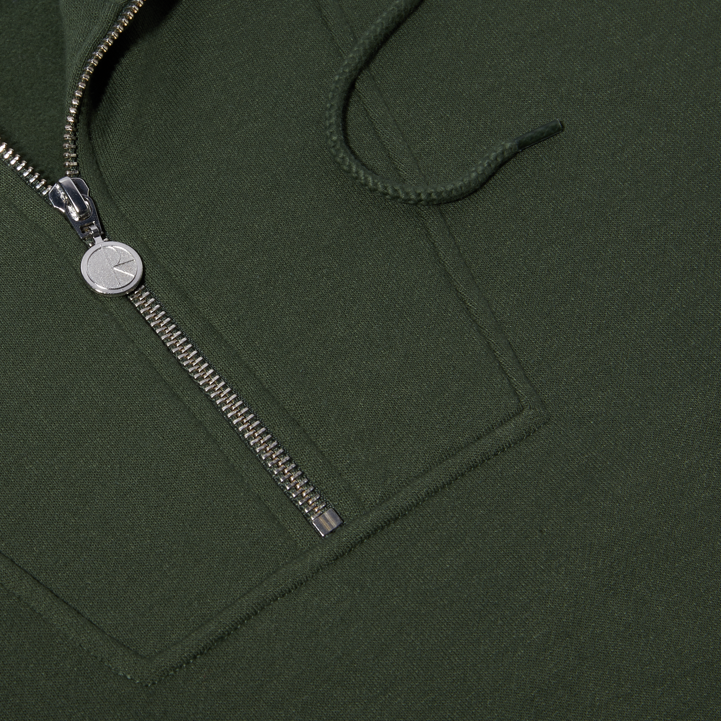 Half Zip Hoodie - Dark Olive
