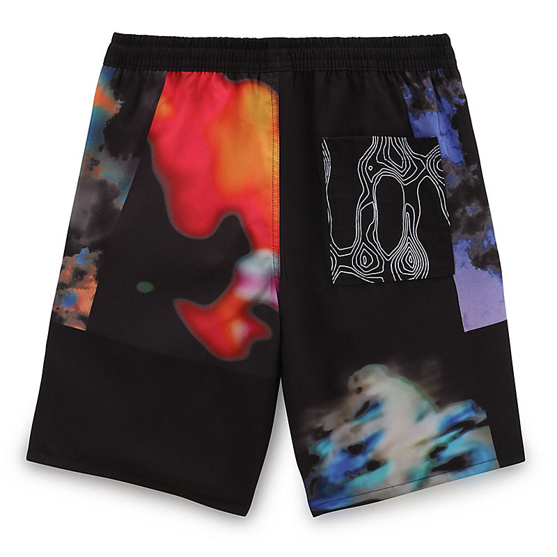 Window Elastic Waist Shorts x Quasi - Black