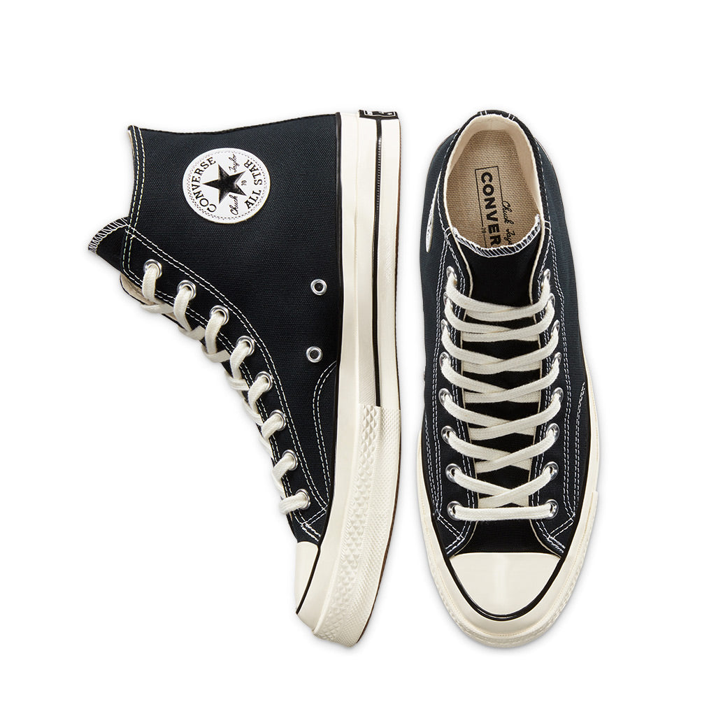 Chuck 70 Hi - Black / Black / Egret