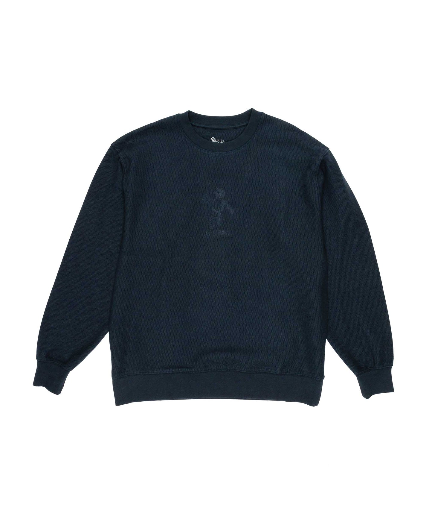 OG Logo Pique Crewneck - Navy