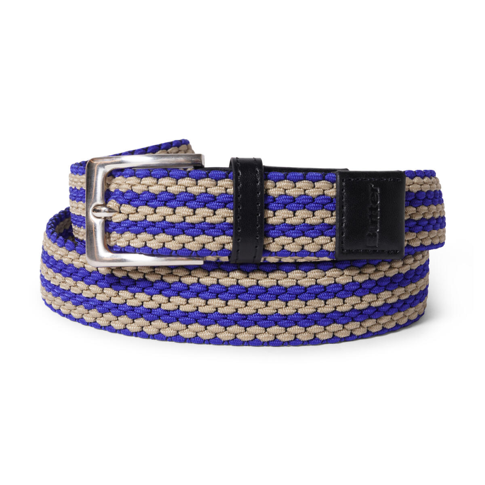 Braided Belt - Navy / Cream