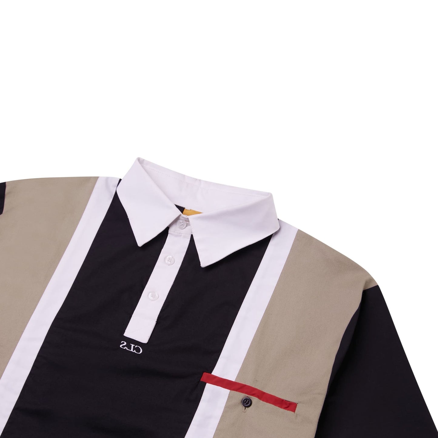 Uncle Jr. Polo Shirt - Black / Beige