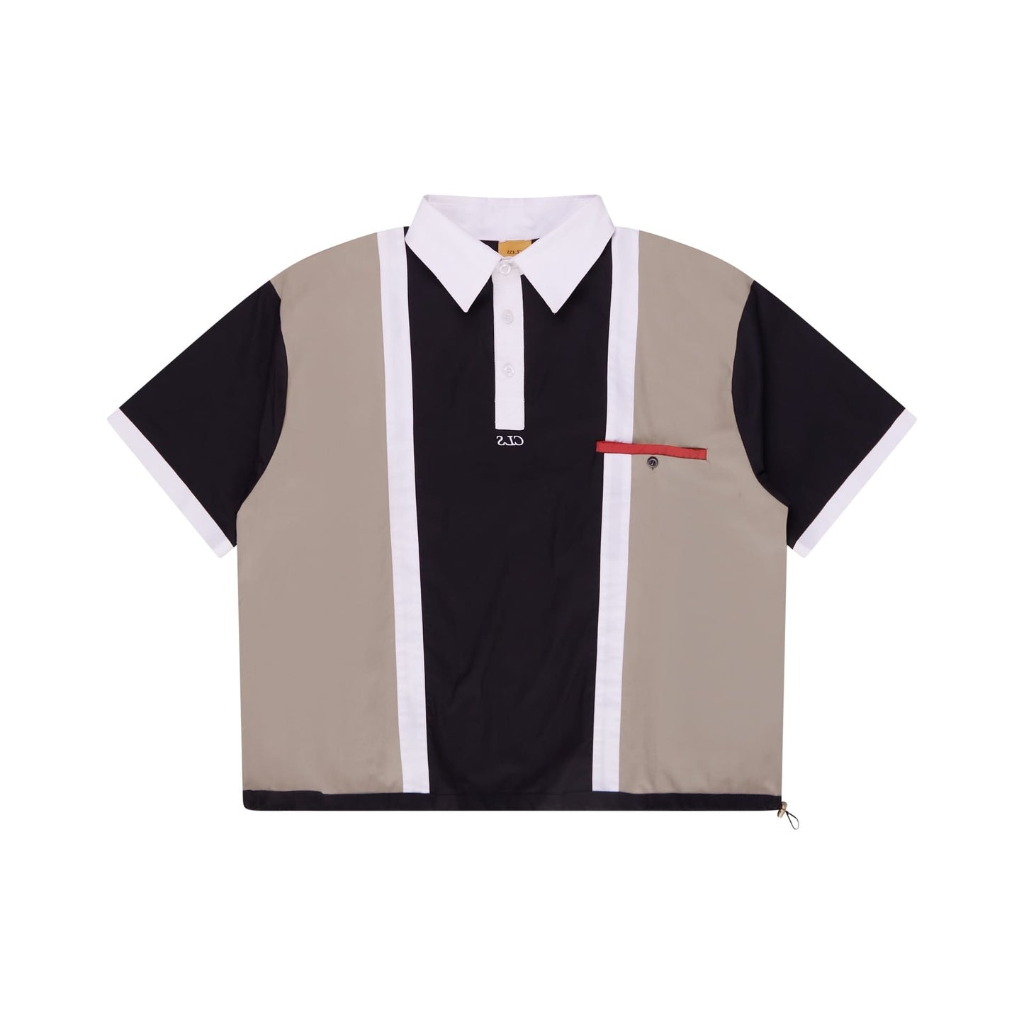 Uncle Jr. Polo Shirt - Black / Beige