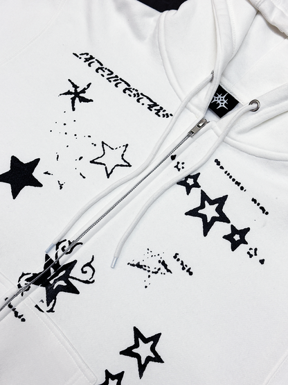 OG Flash Zip Hoodie - White